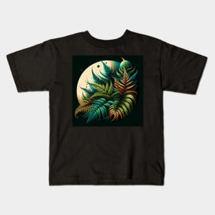 Cosmic Botanica: Ferns of the Night Sky Kids T-Shirt